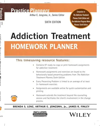 Addiction Treatment Homework Planner by Brenda S. Lenz