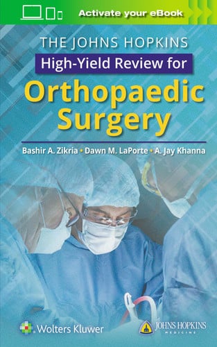 The Johns Hopkins High-Yield Review for Orthopaedic Surgery by Bashir Zikria – book cover