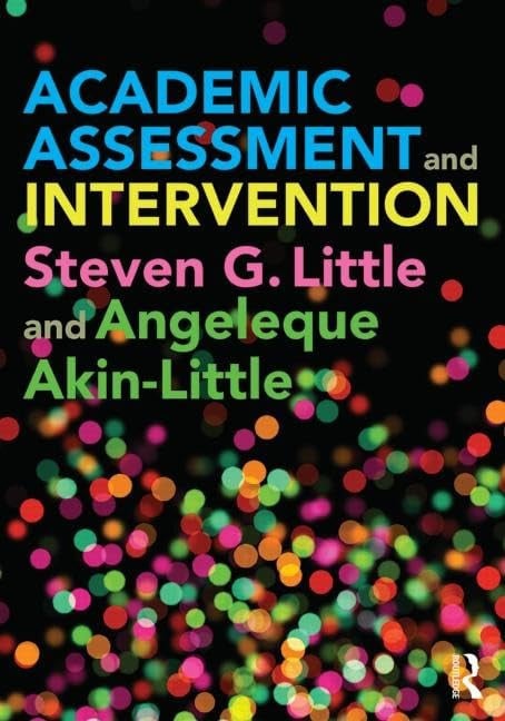 Academic Assessment and Intervention Routledge