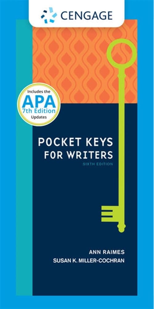 Pocket Keys for Writers with APA 7e Updates, Spiral bound Version by Ann Raimes