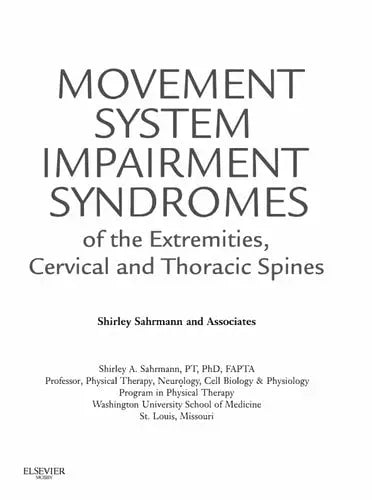 Movement System Impairment Syndromes of the Extremities, Cervical and Thoracic Spines