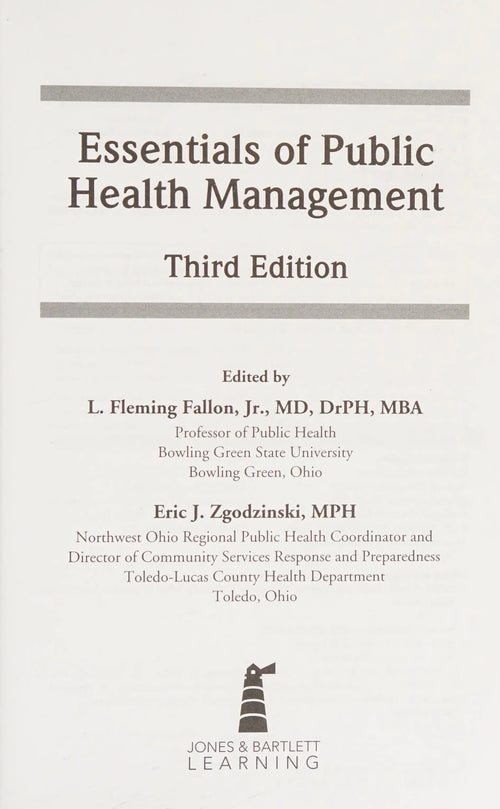 Essentials of Public Health Management by L. Fleming Fallon (Jr.)