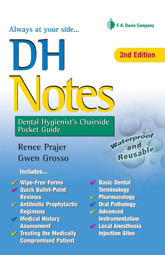 DH Notes Dental Hygienist's Chairside Pocket Guide by Renee Prajer – book cover