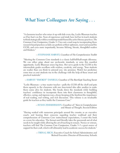 The Common Core Companion: The Standards Decoded, Grades 3-5
