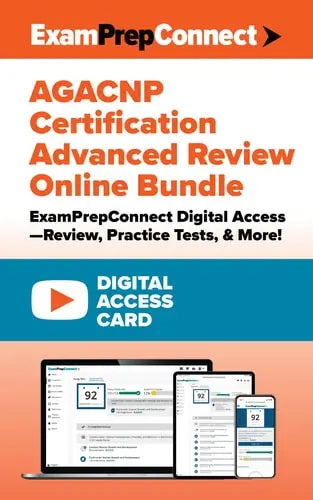 AGACNP Certification Advanced Review Online Bundle (Digital Access Card): ExamPrepConnect Digital Access―Review, Practice Tests, & More!