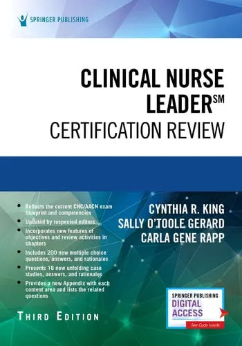 Clinical Nurse Leader Certification Review Springer Publishing Company, Incorporated