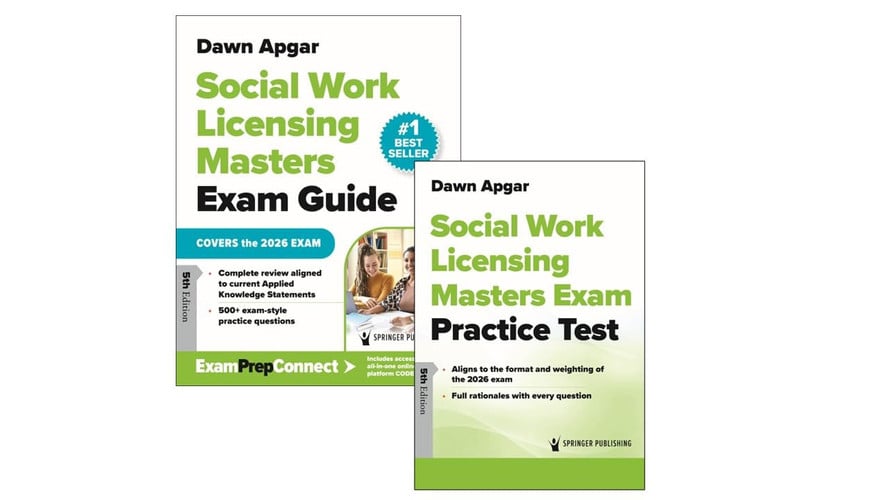Social Work Licensing Masters Exam Guide and Additional Print Practice Test Set by Apgar PhD  LSW  ACSW, Dawn – book cover