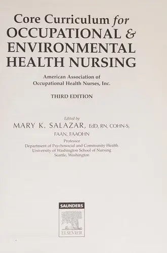 Core Curriculum for Occupational and Environmental Health Nursing – book cover