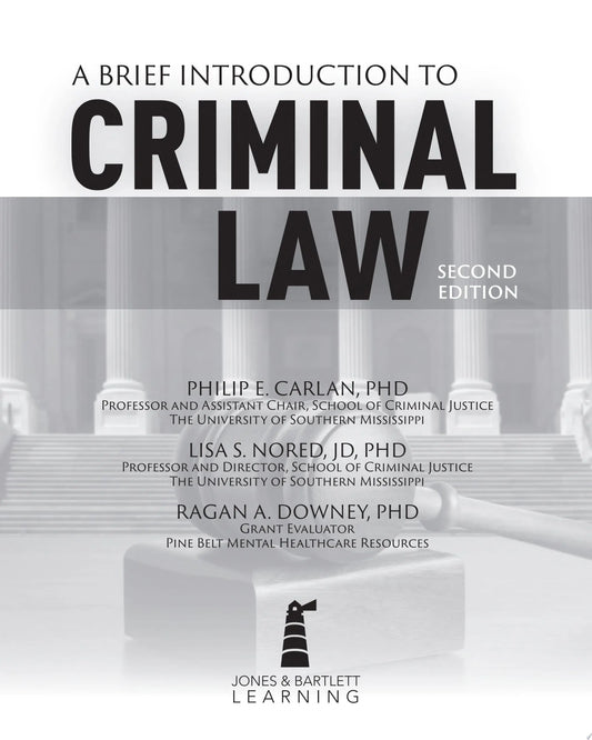 A Brief Introduction to Criminal Law by Philip Carlan – book cover