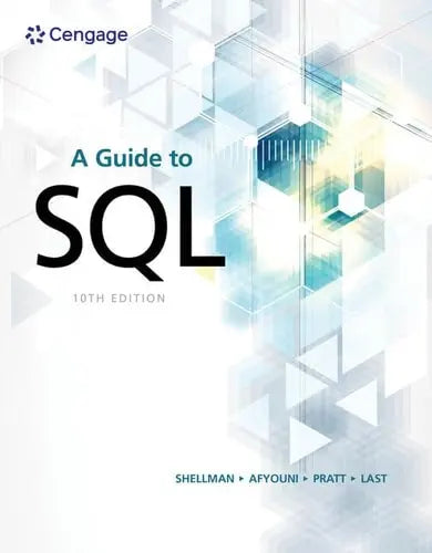 A Guide to SQL Cengage Learning