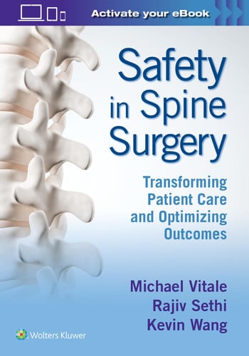 Safety in Spine Surgery Transforming Patient Care and Optimizing Outcomes by Michael Vitale – book cover