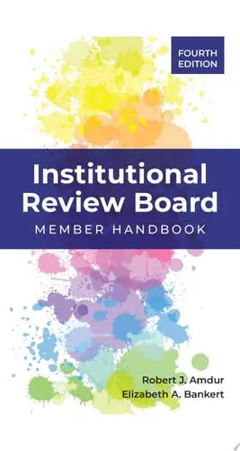 Institutional Review Board: Member Handbook Jones & Bartlett Learning