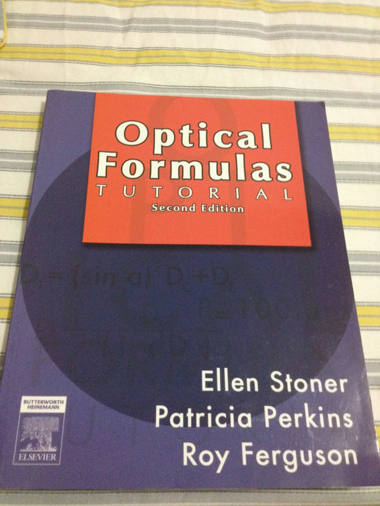Optical Formulas Tutorial by Ellen D. Stoner – book cover