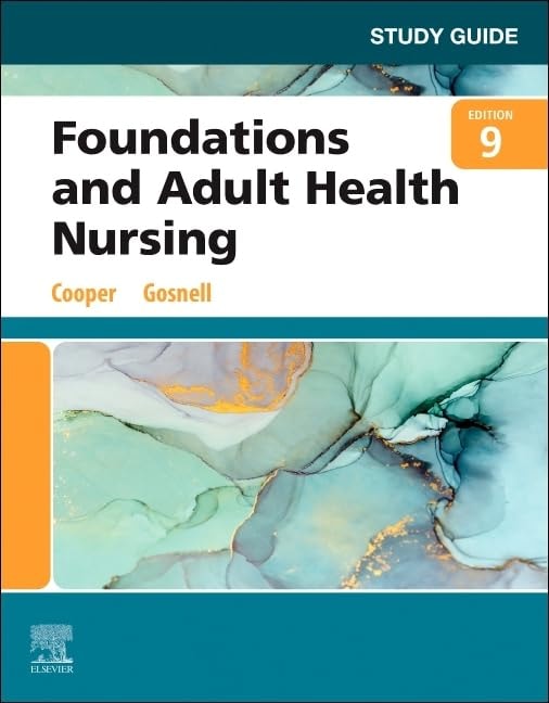 Study Guide for Foundations and Adult Health Nursing by Kim Cooper – book cover