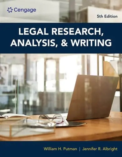 Legal Research, Analysis, and Writing Cengage Learning