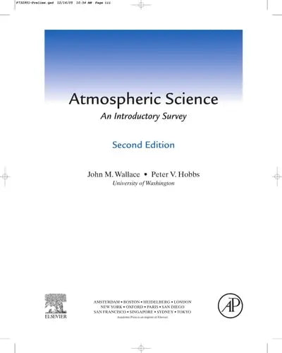 Atmospheric Science: An Introductory Survey Elsevier S & T