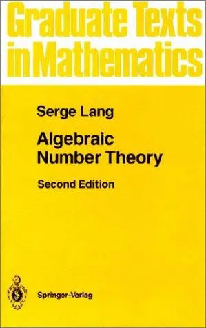 Algebraic Number Theory by Serge Lang – book cover